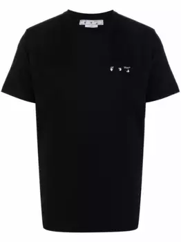 Футболка с принтом Caravaggio OFF-WHITE, черный