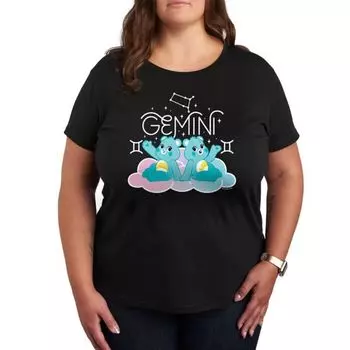 Футболка с принтом Care Bears для близнецов Licensed Character, черный