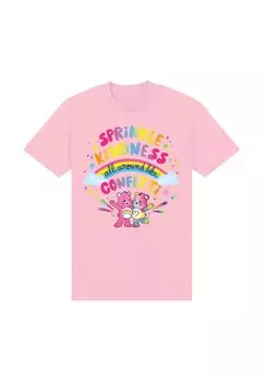 Футболка с принтом CARE BEARS TOGETHERNESS SPRINKLE KINDNESS Henry Tiger, фуксия