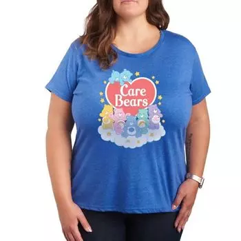 Футболка с принтом Care Bears в пастельных тонах и облаками Licensed Character, синий