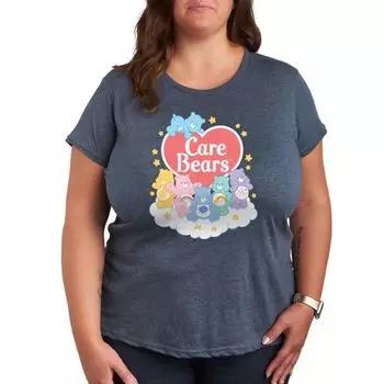 Футболка с принтом Care Bears в пастельных тонах и облаками Licensed Character, синий