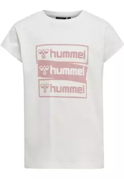 Футболка с принтом CARITAS S/S Hummel, цвет marshmallow
