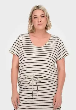 Футболка с принтом CARJANA ONLY Carmakoma, слоновая кость