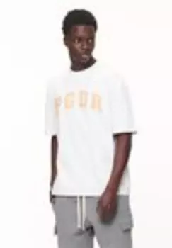 Футболка с принтом CARLO OVERSIZED TEE Pegador, белый