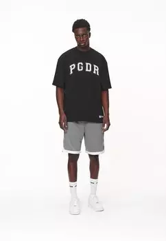 Футболка с принтом Carlo Oversized Tee Pegador, стираная черная