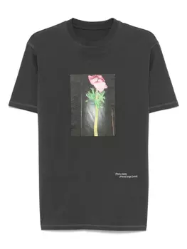 Футболка с принтом Carrer, серый