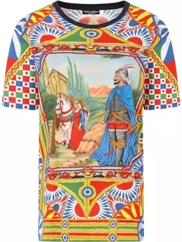 Футболка с принтом Carretto Dolce & Gabbana, красный