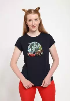 Футболка с принтом CARS-CARS 2 OPEN ROAD FRIENDS Henry Tiger, темно-синий