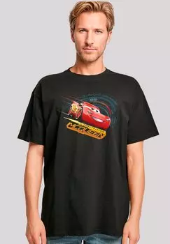 Футболка с принтом CARS LIGHTNING MCQUEEN F4NT4STIC, черный