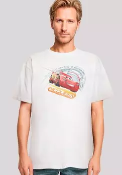 Футболка с принтом CARS LIGHTNING MCQUEEN F4NT4STIC, белый