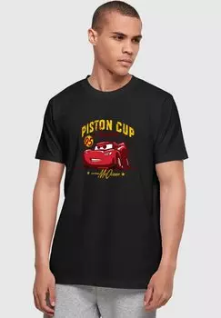 Футболка с принтом Cars-Piston Cup Champion ABSOLUTE CULT, черный