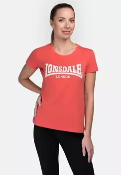 Футболка с принтом CARTMEL Lonsdale, лососевый