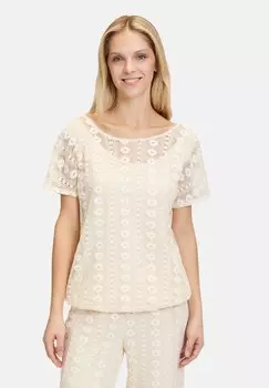 Футболка с принтом Cartoon, бежевый