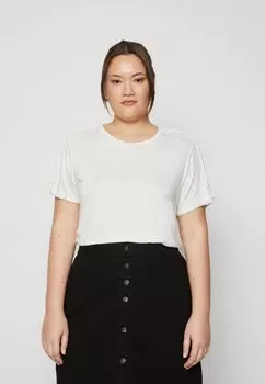 Футболка с принтом CARVILDA ONLY Carmakoma, крем