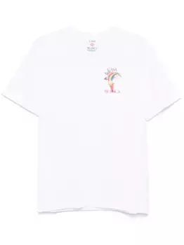 Футболка с принтом CASABLANCA, белый