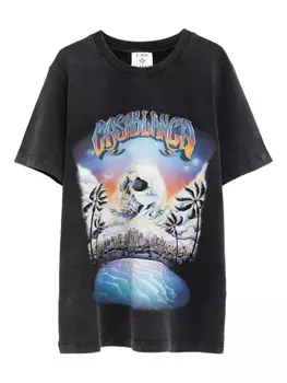 Футболка с принтом Casablanca, черный