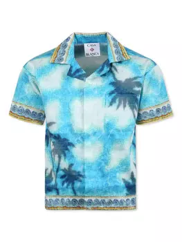 Футболка с принтом CASABLANCA KIDS, синий