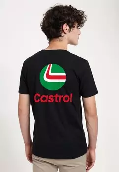 Футболка с принтом CASTROL STACK Henry Tiger, черный