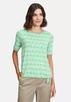 Футболка с принтом CASUAL-MIT TUNNELZUG Betty Barclay, зеленый
