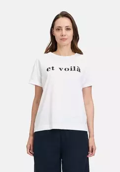 Футболка с принтом CASUAL-SHIRT MIT STICKEREI Betty & Co, белый