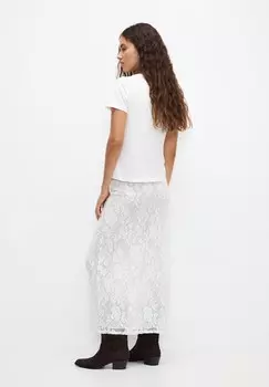 Футболка с принтом CAT SHORT SLEEVE PULL&BEAR, белый