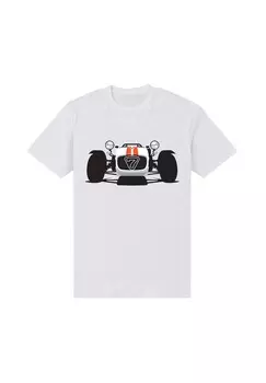 Футболка с принтом CATERHAM Henry Tiger, белый