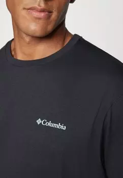 Футболка с принтом CAVALRY TRAIL SHORT SLEE Columbia, черный