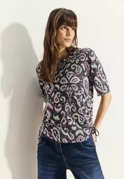 Футболка с принтом Cecil, черный