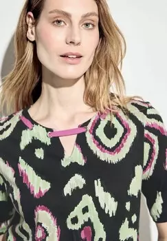 Футболка с принтом Cecil, черный