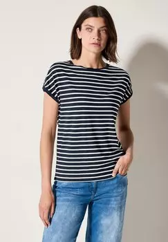 Футболка с принтом Cecil, цвет Blau