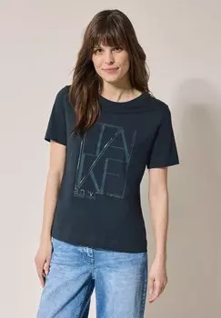 Футболка с принтом Cecil, цвет Blau