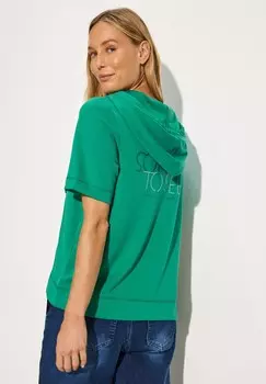 Футболка с принтом Cecil, цвет Mottled Green