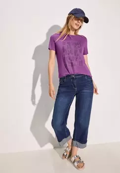 Футболка с принтом Cecil, цвет Mottled Purple