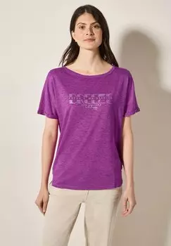 Футболка с принтом Cecil, фиолетовый