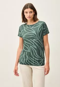 Футболка с принтом Cecil, хаки