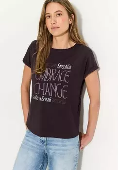 Футболка с принтом Cecil, красный