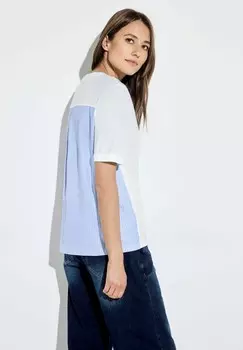 Футболка с принтом Cecil, кремовый