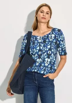 Футболка с принтом Cecil, синий