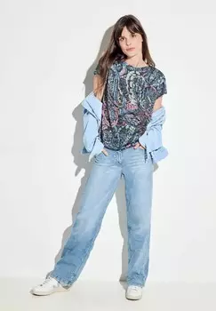 Футболка с принтом Cecil, синий