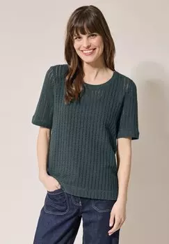 Футболка с принтом Cecil, темно-зеленый