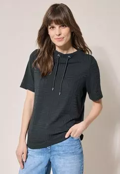 Футболка с принтом Cecil, темно-зеленый