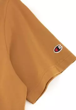 Футболка с принтом Champion, коричневый