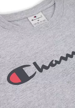 Футболка с принтом Champion, серый