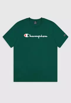 Футболка с принтом Champion, зеленый