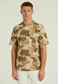 Футболка с принтом CHASIN', бежевый