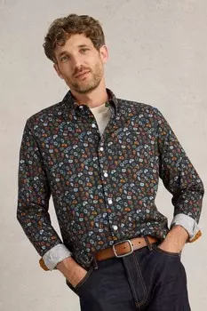 Футболка с принтом часов White Stuff, синий