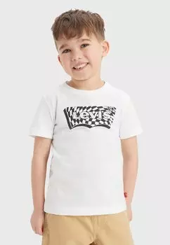 Футболка с принтом CHECKERED BATWING TEE Levi's, белый