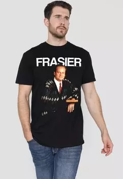 Футболка с принтом CHEERS FRASIER Cotton Soul, черный