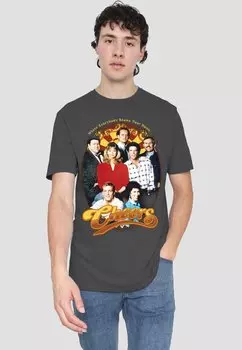 Футболка с принтом CHEERS GROUP SHOT Cotton Soul, антрацит