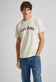 Футболка с принтом CHENDLER Pepe Jeans, белый